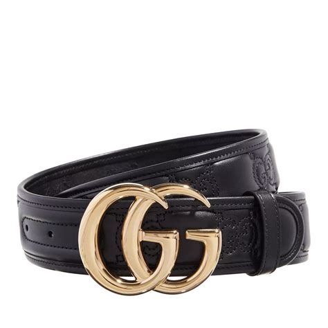 gucci riem dames black on black leer|riemen gucci dames.